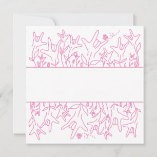 ILY Bloom - Custom Name ASL Design Invitation