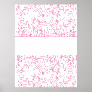 ILY Bloom - Custom Name ASL Design Poster