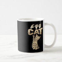 ILY Cat ASL Hand Gesture Deaf Hearing Loss Awarene
