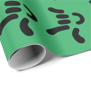 ILY (I Love You) ASL - Gift Wrapping GREEN Paper