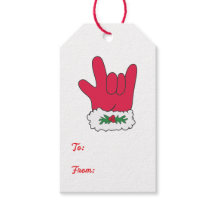ILY Santa Glove gift tags