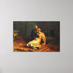 Ilya Repin - Ivan the Terrible and His Son Ivan Canvas Print