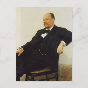 Ilya Repin-Portrait of the composer Anatoly Lyadov Postcard
