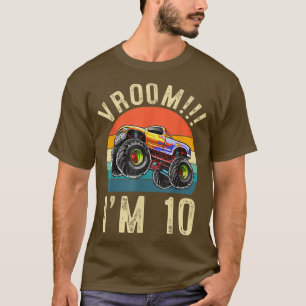 I'm 10 Years Old Vroom 10th Birthday Party Truck C T-Shirt