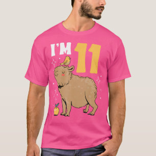 I'M 11 Bday Capybara 11Th Birthday Capybara T-Shirt