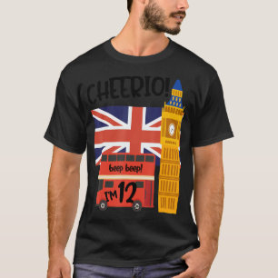 I'm 12 12th Birthday British London Theme United T-Shirt