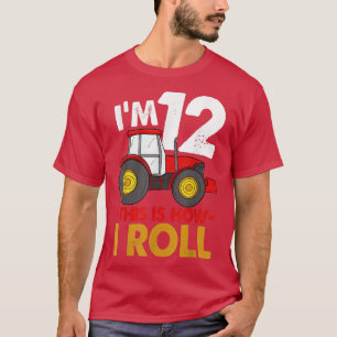 I'm 12 This Is How I Roll Truck Birthday Funny Wom T-Shirt