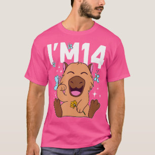 I'M 14 Bday Capybara 14Th Birthday Capybara T-Shirt