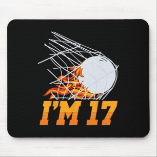 I'm 17 Lacrosse Net Sports Player Teen 17th Birthd Mouse Pad