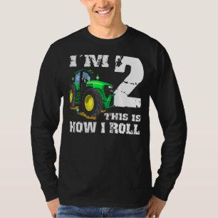 I'm 2 Farm Barnyard Tractor 2nd Birthday Party T-Shirt