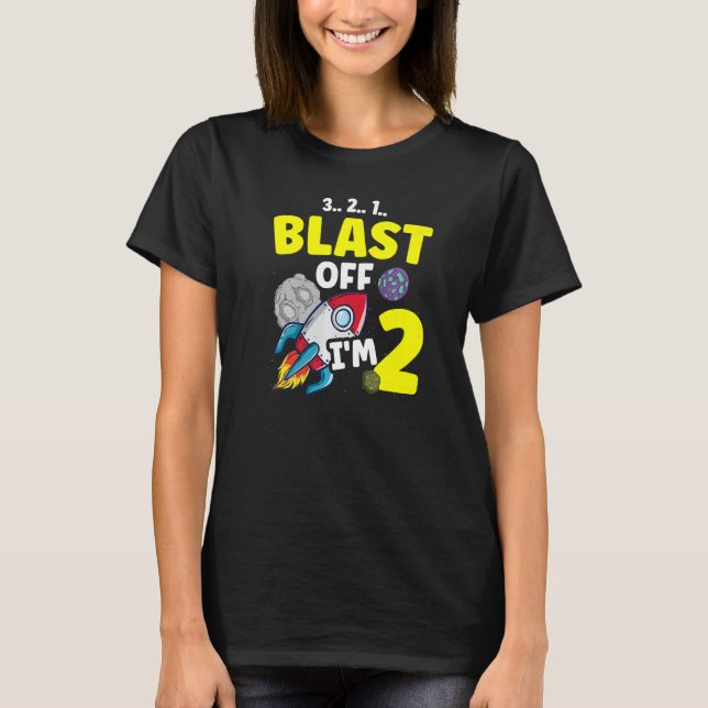I'm 2 Science  Future Scientist Happy Birthday Pre T-Shirt (Front)