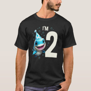 I'm 2 Years Old Cute Shark Fish Child Boy Girl 2nd T-Shirt