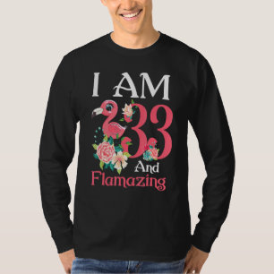 Im 33 And Flamazing Flamingo 33th Birthday Women B T-Shirt