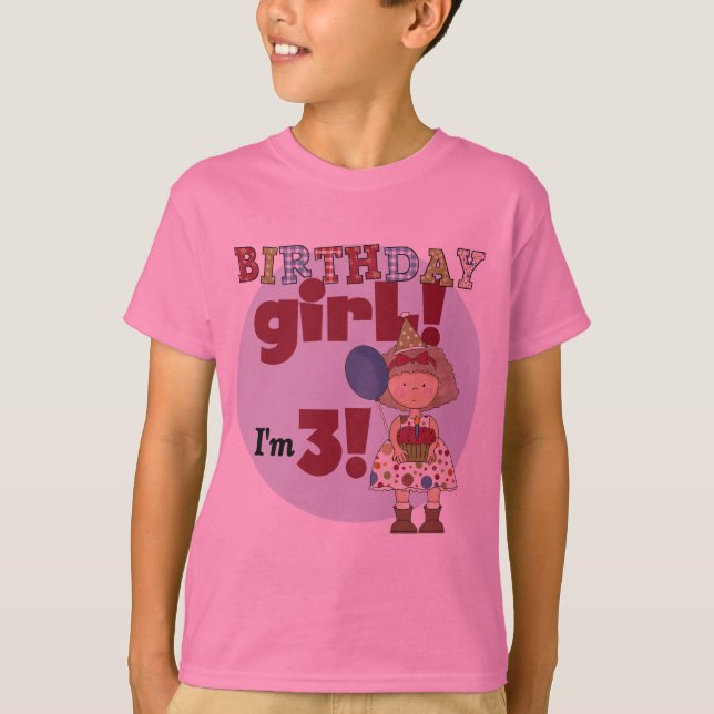 I'm 3 Birthday Girl Tshirts and Gifts (Front)