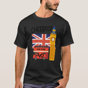 I'm 40 40th Birthday British London Theme Fortiet T-Shirt