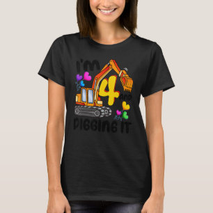 I'm 4 And Digging It 4 Years Boys 4th Birthday Exc T-Shirt