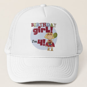 I'm 4 Birthday Girl T-shirts and Gifts Trucker Hat