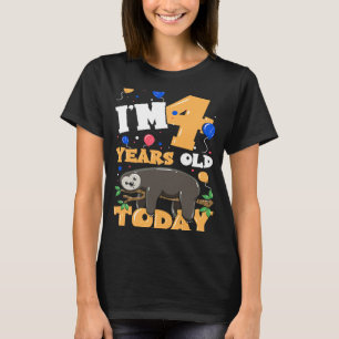 I'm 4 Years Old Today Lazy Sloth Birthday Appare T-Shirt