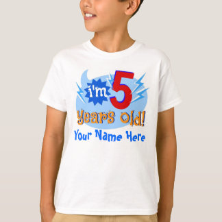 I'm 5 Years Old! (Personalize with Child's Name) T-Shirt