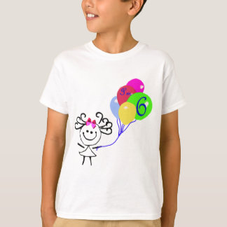 I'm 6 Stick Figure T-Shirt