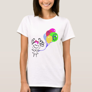 I'm 6 Stick Figure T-Shirt