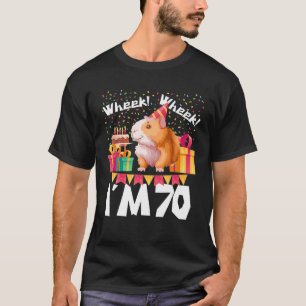 I'm 70Th Birthday Girls Party Cute Hamster Pet Lov T-Shirt