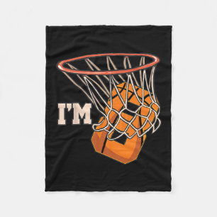 I'm 8 Sketll Theme Birthday Party Celebration 8th  Fleece Blanket