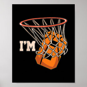I'm 8 Sketll Theme Birthday Party Celebration 8th Poster