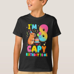 I'm 8 Years Old Capy Birthday To Me 8th Birthday C T-Shirt