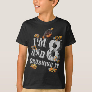 I'm 8th Birthday and Crushing it Merching Family T-Shirt