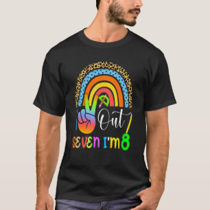 I'm 8th Birthday Cute 8th Back To School Peace Out T-Shirt