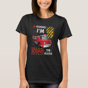 I'm 9 Year Old Sound The Alarm Firefighter 9th Bir T-Shirt