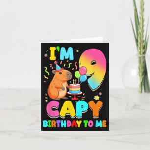 Im 9 Years Old Capy Birthday To Me 9th Birthday Ca Card