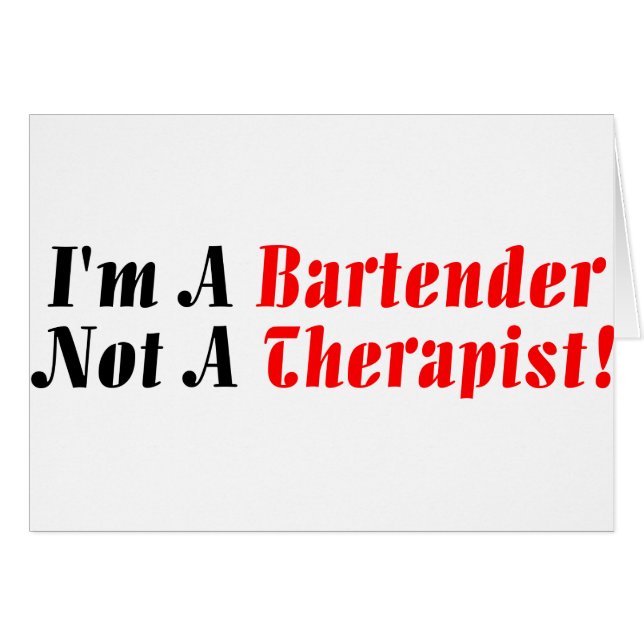 I'M A Bartender (Front Horizontal)