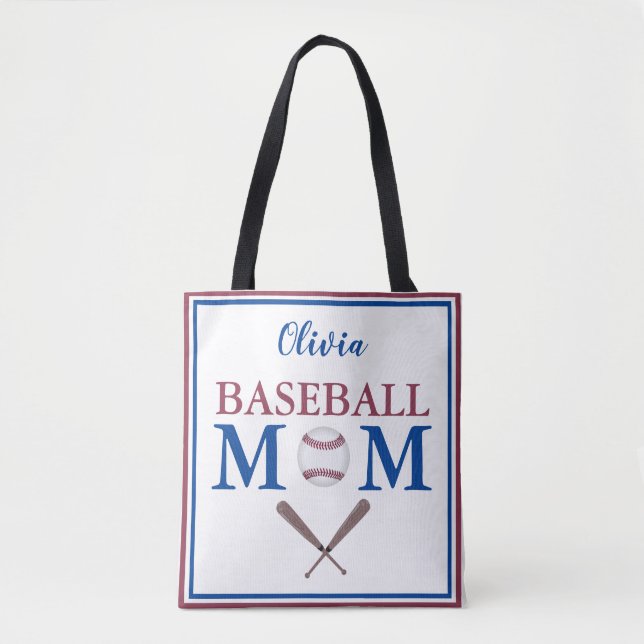 I'm A Baseball Mum Personalised  Tote Bag (Front)