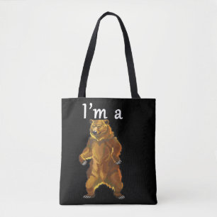I'm a Bear Grizzly and Brown Bears Tote Bag