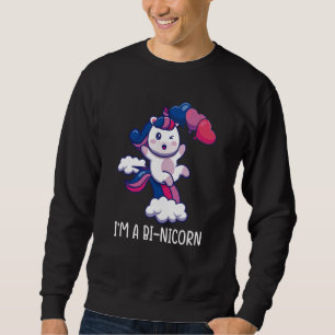 I'm A Bi Nicorn Bisexual Unicorn Pride Support Lgb Sweatshirt