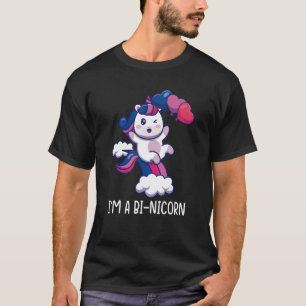 I'm A Bi Nicorn Bisexual Unicorn Pride Support Lgb T-Shirt
