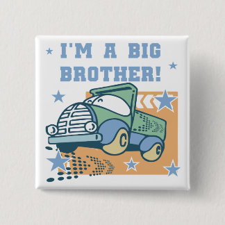 I'm a Big Brother - Truck Tshirts and Gifts 15 Cm Square Badge