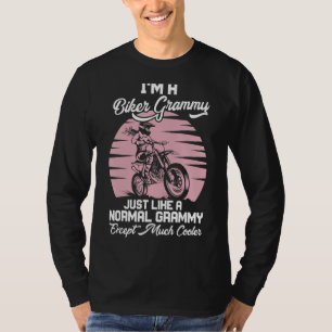 I'm a Biker Grammy Motorbike  Grandma Biker T-Shirt