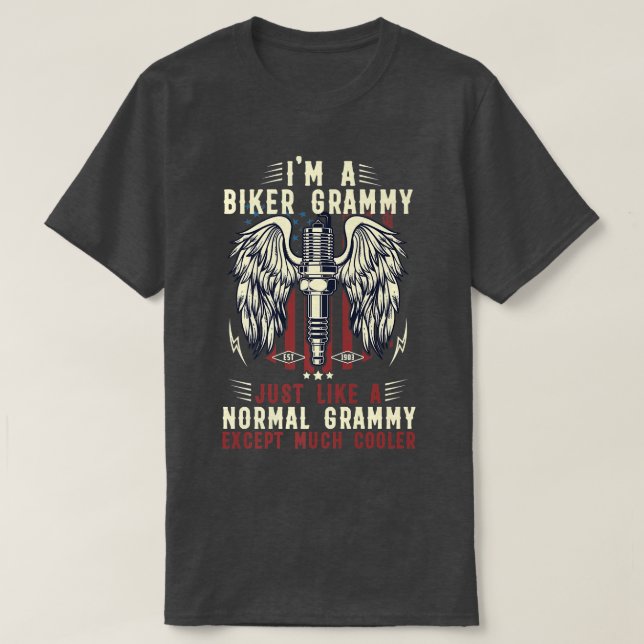I'm a biker grammy   T-Shirt (Design Front)