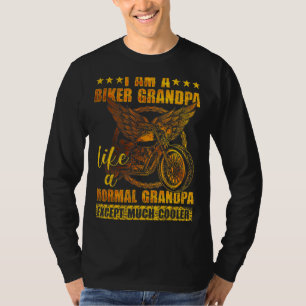 I'm A Biker Grandpa Fathers Day Biker Motorcycle T-Shirt
