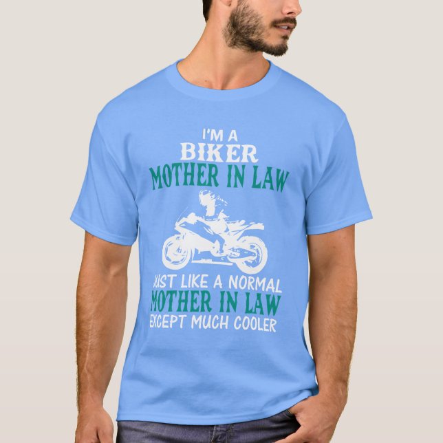 IM A BIKER MOTHER IN LAW retro T-Shirt (Front)