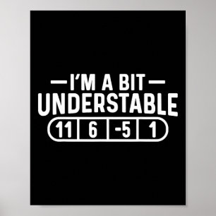 I'm A Bit Understable Disc Golf Frisbee Golfer Dis Poster