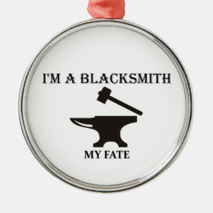 I'm a blacksmith my fate. Metal Tree Decoration