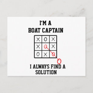Im A Boat Captain I Always Find A Solution   Postcard