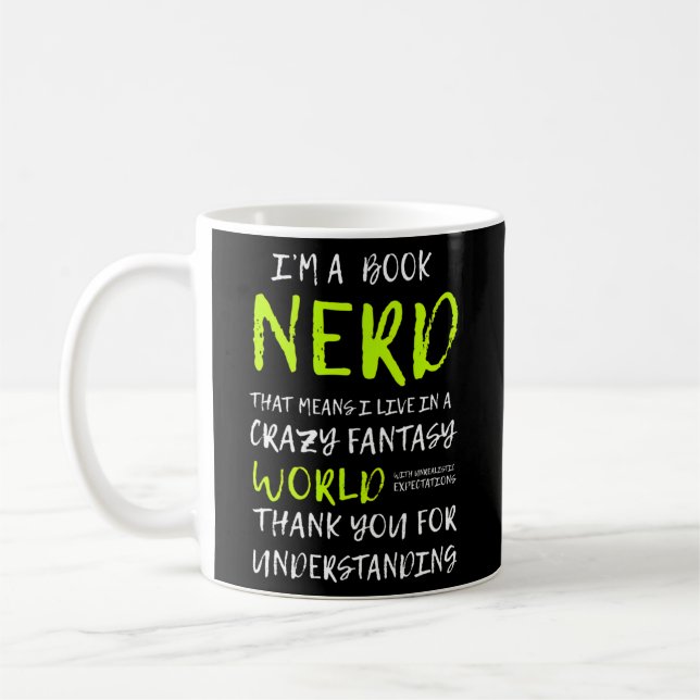 Im A Book Nerd For Book Coffee Mug (Left)