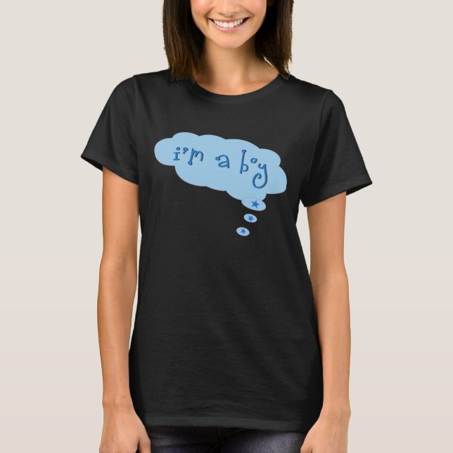 "i'm a boy" Maternity Shirt (Front)