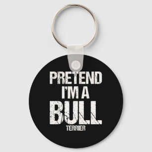 I'm A Bull Terrier Funny Halloween Dog Costume  Key Ring
