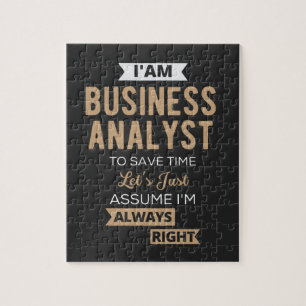 im a business analyst to save time jigsaw puzzle